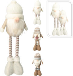 Koopman Teleszkópos lábú karácsonyi manó 48 cm- kötött sapkával, 3 féle (GR9123330)