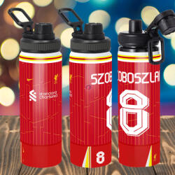 Deconline Crafts Prémium Liverpool fém sportkulacs egyedi névvel 850 ml "Home kit (DO69356-850)