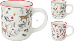 Koopman Luxury Karácsonyi mintás kávés bögre porcelán 200 ml (Q75991070)