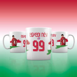 Deconline Crafts Szoboszlai bögre egyedi névvel, magyar zászlóval 300 ml (DO59301)