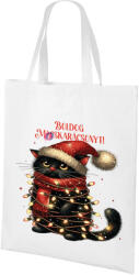 Deconline Crafts Karácsonyi ajándéktáska "Boldog macskarácsonyt" 40x38 HD (DO129199-SHOPPING-BAG-40x38)