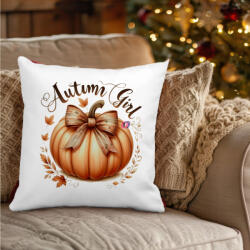Deconline Crafts Őszi mintás Párnahuzat ""Retro Autumn Girl" 40x40 cm (DO126178-5-PILLOW)