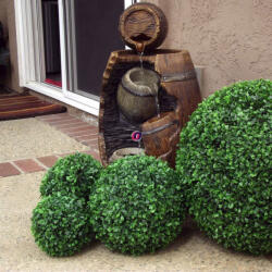 D&D Selyemvirág Buxus gömb műanyag 27cm zöld (DD38462)