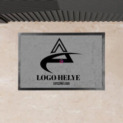 Deconline Crafts Logózott egyedi Lábtörlő, egyedi grafikával 60x40 cm szürke, üzeltbe, cégeknek, közületeknek (DO593014)