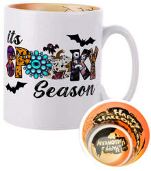Deconline Crafts Személyre szabható Halloweeni bögre, Spooky season 300ml Mintás belsővel (DO69332-HW-MUG)