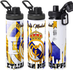 Deconline Crafts Exkluzív REAL MADRID fém sportkulacs egyedi névvel 850 ml "Hala Madrid (DO59998-850)
