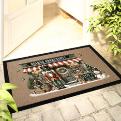 Deconline Crafts Karácsonyi mintás Lábtörlő 60x40 cm "Diótörős - Boldog Karácsonyt" színes HD (do129215-DOORMAT-60x40)