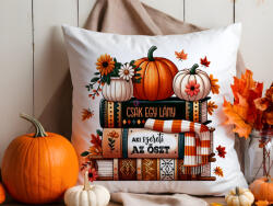 Deconline Crafts Őszi Párnahuzat "Csak egy lány - Ősz" 40x40 cm (DO126202-PILLOW)