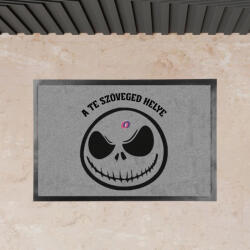 Deconline Crafts Halloweeni Lábtörlő "Jack" személyre szabható 60x40 cm szürke (DO120040)