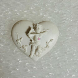 Decoration & Design Angyal hűtőmágnes poly 5, 4x1, 6x4, 5 cm fehér 4 féle (DD70191)