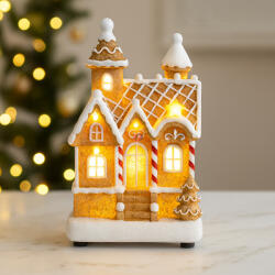 Decoration & Design Dioráma Mézeskalács ház LED-es 19, 5 cm (DD70143)