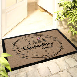 Deconline Crafts Egyedi neves karácsonyi Lábtörlő 60x40 cm "Személyre szabható névvel" színes HD (DO129220-Doormat-60x40)