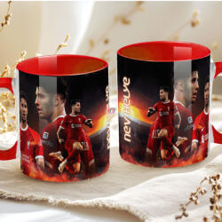 Deconline Crafts Prémium Szoboszlai Bögre személyre szabható, egyedi névvel 330ml Piros bögre (DO69338-RED-MUG)