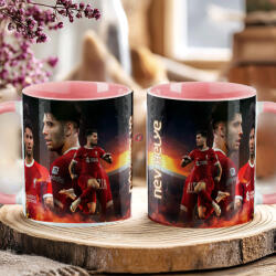 Deconline Crafts Prémium Szoboszlai Bögre személyre szabható, egyedi névvel 330ml Rózsaszín bögre (DO69338-PINK-MUG)