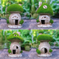 Deconline Garden Kőhatású kerti gombaház dekoráció 14 cm Deconline Garden (DO10431)