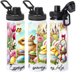 Deconline Crafts Egyedi feliratos húsvéti Kulacs 850 ml "Retro Húsvét" HD (DO133003-850ML)