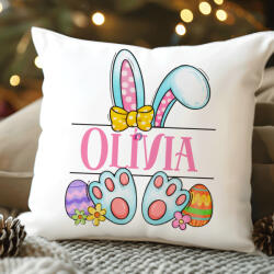 Deconline Crafts Egyedi neves húsvéti párnahuzat 40x40 cm "Nyuszilány (DO133001-PILLOW)