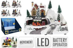 Koopman Prémium karácsonyi dioráma többféle választható 24 cm (ACD003020)