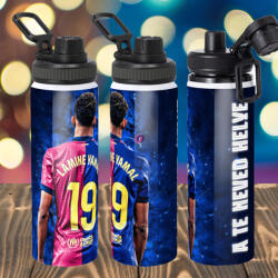 Deconline Crafts Prémium Lamine Yamal fém sportkulacs egyedi névvel 850 ml "2025 (DO133027-850)