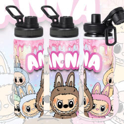 Deconline Crafts Személyre szabható LABUBU fém kulacs egyedi névvel 850 ml (DO69362-850)