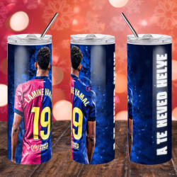 Deconline Crafts Lamine Yamal Duplafalú termosz egyedi névvel 600 ml "2025 (DO133027-TUMBLER-600)