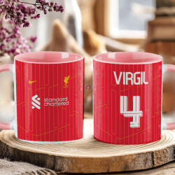 Deconline Crafts Prémium Liverpool Bögre személyre szabható, egyedi névvel 330ml Rózsaszín bögre "Home kit (DO69356-PINK-MUG)