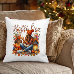 Deconline Crafts Őszi mintás Párnahuzat ""hello ősz lány" 40x40 cm (DO126178-9-PILLOW)