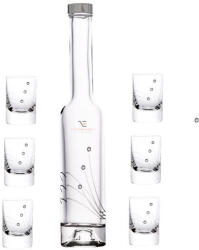 D&D Röviditalos pohár + üveg swarovski díszítéssel üveg 30ml/200ml 7 db-os szett (8588006988697)
