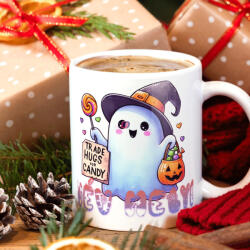 Deconline Crafts Egyedi neves Halloweeni bögre Cuki szellemes, személyre szabható 330 ml (DO126183-CERAMIC-MUG)