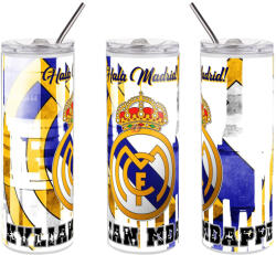 Deconline Crafts Prémium REAL MADRID fém termosz egyedi névvel 600 ml (DO59998-TUMBLER)