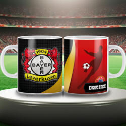 Deconline Crafts BAYER LEVERKUSEN keramia bögre egyedi névvel 300 ml (DO59996-CERAMIC-MUG-BAYER)