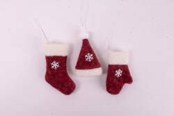 QX-IMP Akasztós texil csizma / sapka / kesztyű 9 cm 3 féle többféle (061636)