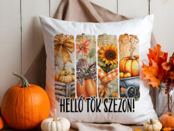 Deconline Crafts Őszi Párnahuzat "Hello tök szezon" 40x40 cm (DO126205-PILLOW)