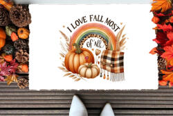 Deconline Crafts Őszi mintás Szőnyeg ""I love fall" 60X40 cm (DO126178-2-RUG-60x40)