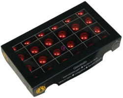 Decoration & Design Karácsonyfagömb (üveg) - 24 darabos, piros, 2, 5 cm (501702)