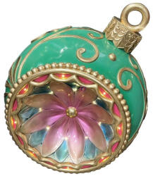 Decoration & Design Óriásgömb poly 63, 6x57x57, 9 cm zöld, rózsaszín (DD68925)