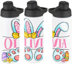 Deconline Crafts Egyedi neves húsvéti Kulacs 750 ml "Nyuszilány" HD (DO133001-750ML)