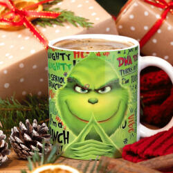 Deconline Crafts Grincses karácsonyi bögre "100% Grinch (DO129169-Ceramic-Mug)