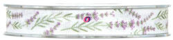 Decoration & Design Szalag levendulás textil 15mmx20m fehér (PV4123P01)