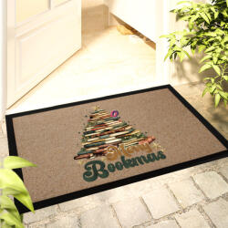 Deconline Crafts Karácsonyi mintás Lábtörlő 60x40 cm "Merry Bookmas" színes HD (DO129201-DOORMAT-60x40)