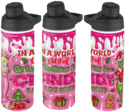 Deconline Crafts Grincs mintás Kulacs 750 ml "Cindy Lou" HD (DO129189-750ML)