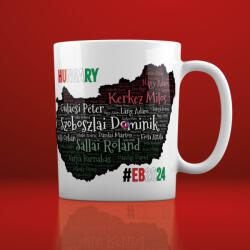 Deconline Crafts Prémium szurkolói bögre Magyarország EB2024 keret (DO59326)