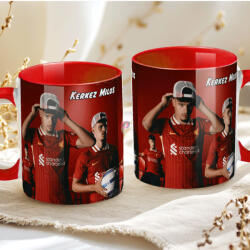 Deconline Crafts Prémium Kerkez Bögre személyre szabható, egyedi névvel 330ml Piros bögre "SZOBO 2025 (DO69361-RED-MUG)
