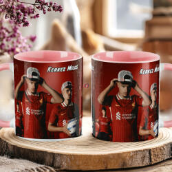 Deconline Crafts Prémium Kerkez Bögre személyre szabható, egyedi névvel 330ml Rózsaszín bögre "SZOBO 2025 (DO69361-PINK-MUG)