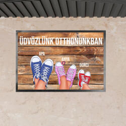 Deconline Crafts Cipős személyre szabott lábtörlő - Családtagok max 3 fő, 60x40 cm (DO593022-3-XL)