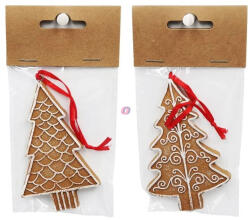 Decoration & Design Mézeskalács fenyőfa, akasztós 6, 1x1x9, 4 cm 2 féle (DD70744)