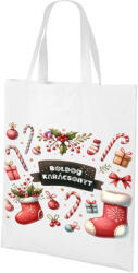 Deconline Crafts Egyedi neves karácsonyi ajándéktáska "Candy Christmas" 40x38 HD (DO129196-SHOPPING-BAG-40x38)