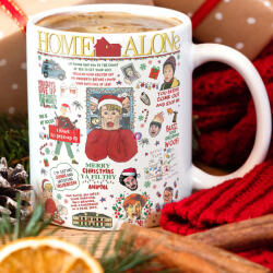 Deconline Crafts Karácsonyi bögre "Reszkessetek betörők gyűjtemény" 330 ml kerámia Full HD (DO129206-CERAMIC-MUG)