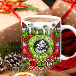 Deconline Crafts Grincses karácsonyi bögre "Grinchmas Blend HoHoHo (DO129165-Ceramic-Mug)