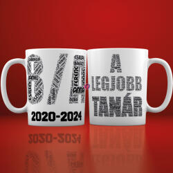 Deconline Crafts Egyedi, személyre szabható ajándék bögre Tanároknak Osztályneves (DO59332)